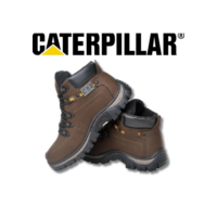 Bota Coturno Masculina Adventure Caterpillar de Couro Costurado Reforçado Original Oferta Barato