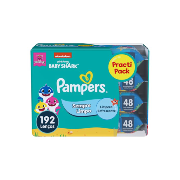 Pampers Lenços Umedecidos Sempre Limpo 192 Unidades