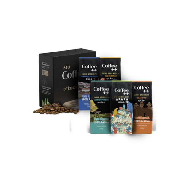 Kit 5 Pacotes Café Especial Em Grãos Coffee Mais - 5 x 250g