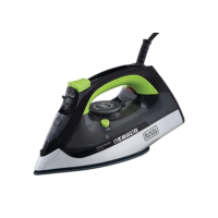 Black + Decker Ferro de Passar Roupa, com Vaporizador, Sistema Antigotejamento, Preto, Verde e Branco, Modelo FX2700, 127V