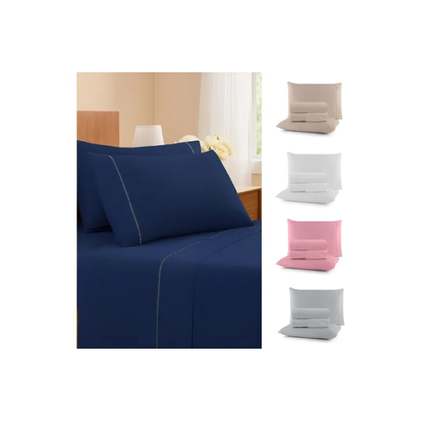 Jogo De Lençol Solteiro 02 Peças Percal 400 Fios Macio