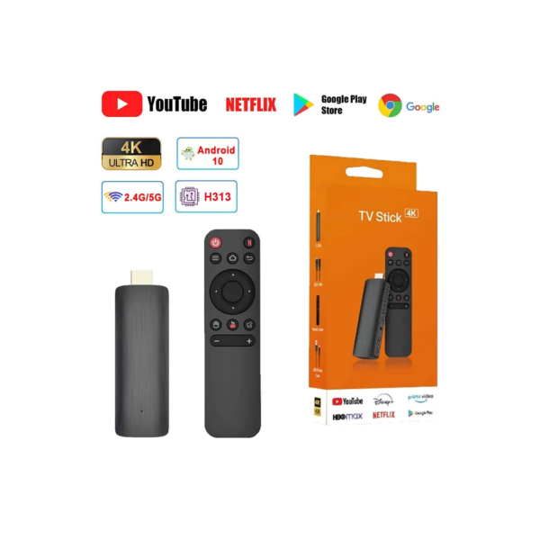 Q6 Android 10 TV Stick, HDR Set Top OS, 4K, 1080P, Wi-Fi, 6, 2,4, 5,8G, Smart TV Sticks para o Google, YouTube, Rede NETFLIX, Media Player