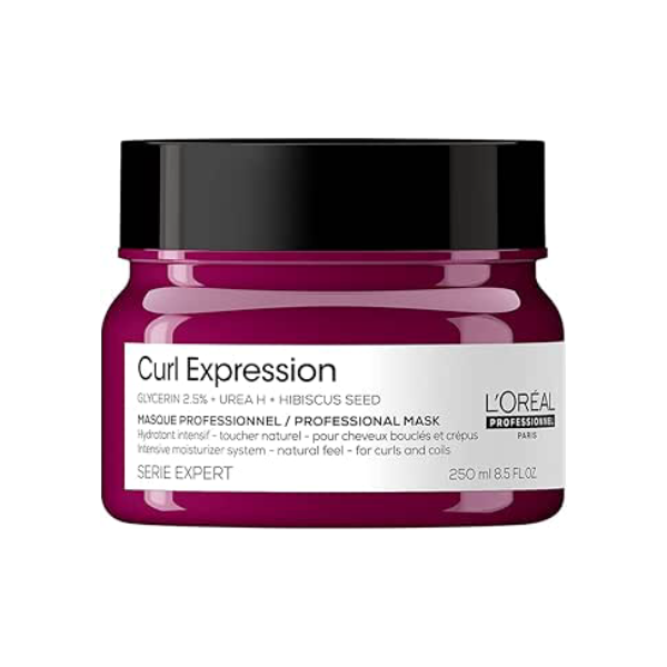 L'Oréal Professionnel Máscara de Tratamento Curl Expression, Hidrata e Desembaraça, Acrescenta Brilho, Para cabelos crespos e cacheados, Sem Parabenos, 250g