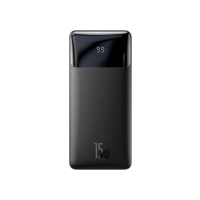 Carregador Portátil Baseus Bipow Digital Display Power Bank 20000mAh 15W Preto