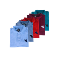 Kit 5 Camisa Gola Polo Masculina Camiseta de Algodão Promoção