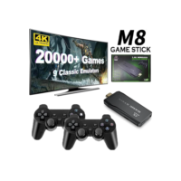 Console de Videogame com Controle Sem Fio, Mini Jogador de Jogo Portátil, Embutido 20000 Jogos, TV Stick, 4K HD, Retro