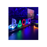 Luminária de Mesa de LED Playstation Símbolos Gamer PS4 PS5