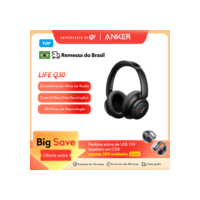 Soundcore by Anker Life Q30 Fones de ouvido híbridos com cancelamento de ruído ativo sem fio Bluetooth Fones de ouvido sobre a orelha