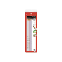 Faber-Castell SM1210PER EcoLápis - Lápis Grafite Nº 2B, Redondo, Pérola, 4 Unidades