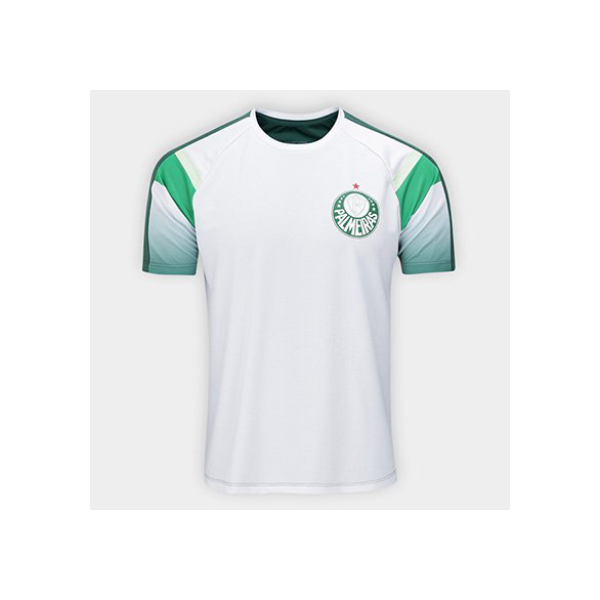 Camiseta Palmeiras Alviverde Masculina - Branco+Verde
