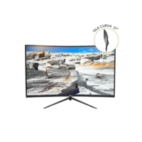 Monitor Tela Curva 27" Ultrafina Full HD 1920x1080 100Hz HDMI VGA Padrão VESA Experiência Imersiva