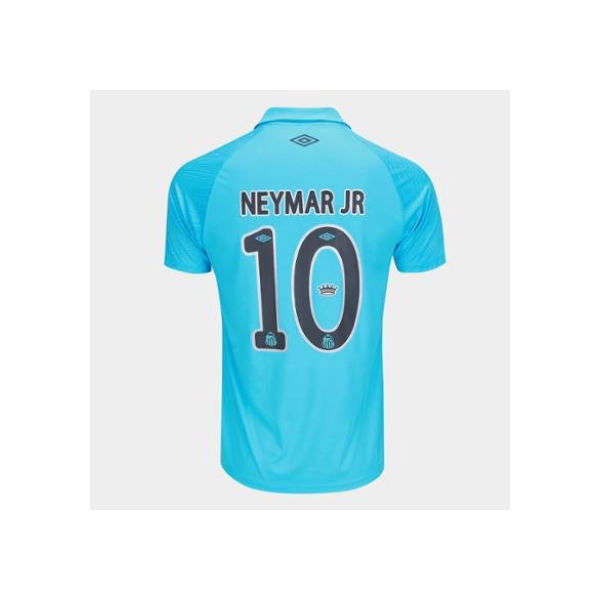 Camisa Santos 25/26 N. 10 Neymar Jr. Torcedor Edição Especial Umbro Masculina - Azul+Preto
