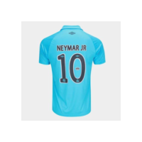 Camisa Santos 25/26 N. 10 Neymar Jr. Torcedor Edição Especial Umbro Masculina - Azul+Preto