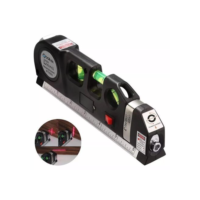 Nível Laser Profissional Trena Level Pro3 2.5m 3 Estágios Nivelador com Régua e Baterias AG13
