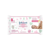 Lenço Umedecido Proteção Pele, Johnson's, 96 unidades, Branco