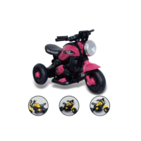 Mini Moto Elétrica Triciclo Infantil Zyppy 6V com Som e Música