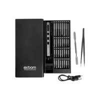Mini Parafusadeira Elétrica Recarregável, Caneta Compacta de Precisão, Kit de Ferramentas Chave de Elétrica de Precisão 68 em 1, 64 Bits e 4 Acessórios, Multitarefas, para Manutenções Diversas