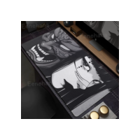 Janpanese máscara menina mouse pad 90x40cm antiderrapante gaming mousepad gamer e-sports mouse tapete jogo teclado mecânico xxl tapete de mesa