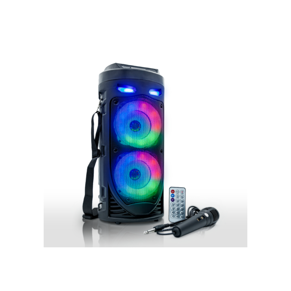 Caixa de Som Bluetooth Portátil Grande Com Microfone+Controle Remoto Multimídia Tws Led Rgb FM Xtrad