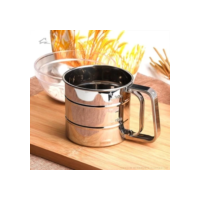 Tapioqueira Inox Farinha Com Gatilho Com Peneira 12cm