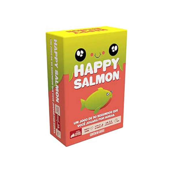 Galápagos, Happy Salmon, Jogo de Cartas para Amigos, 3-8 jogadores, 15 minutos por partida