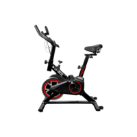 Bicicleta Ergométrica Para Spinning Preto Vermelha Liftness Preto