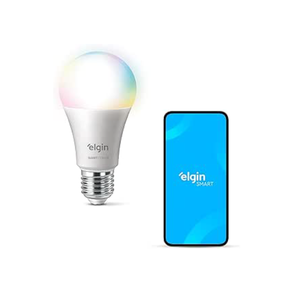 Lâmpada Inteligente Smart Color 10W Elgin RGB Wifi Compatível com Alexa e Google Home