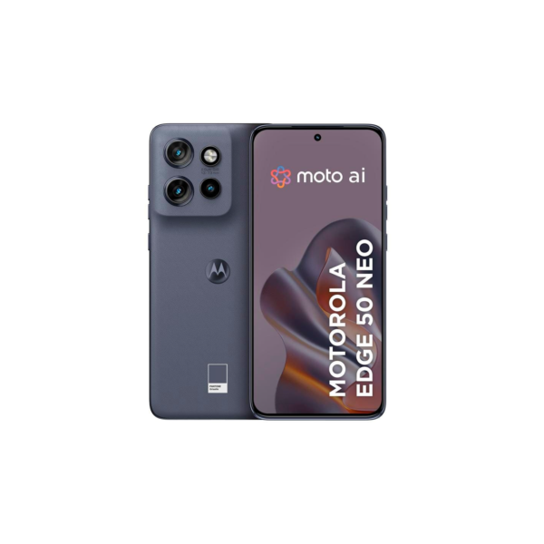 Smartphone Motorola Edge 50 Neo 5G Grisaille Vegan Leather, Processador Dimensity 7300, 256GB, 8GB + 8GB RAM Boost, Câmera 50MP, Moto AI e Tela 6,4"