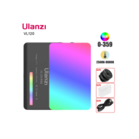 Ulanzi VL120 Luz de vídeo RGB colorida 2500K-9000K LED Iluminação fotográfica Luz regulável para câmera Luz de preenchimento Vlog ao vivo