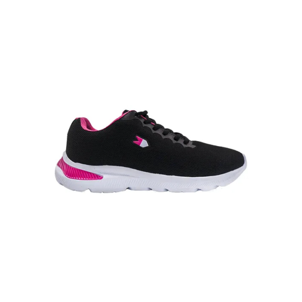 Tênis Feminino Sandrini Belle Caminhada Academia Preto Rosa