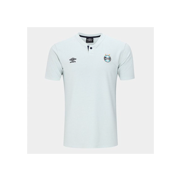 Camisa Polo Grêmio 24/25 Viagem Umbro Masculina - Cinza