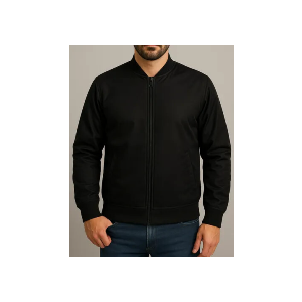 Jaqueta Masculina Bomber Chimpa Com Zíper E Bolsos