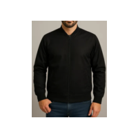 Jaqueta Masculina Bomber Chimpa Com Zíper E Bolsos