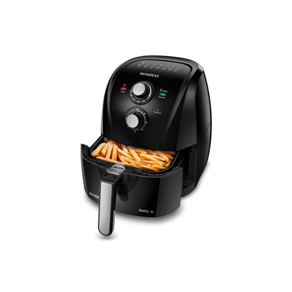 Fritadeira Elétrica Sem Óleo Air Fryer Mondial Family AFN40FB 4L Preta - 220V