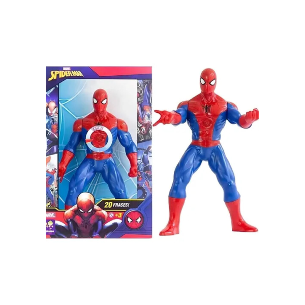 Boneco Homem Aranha 20 Frases Super Herói Vingadores Marvel