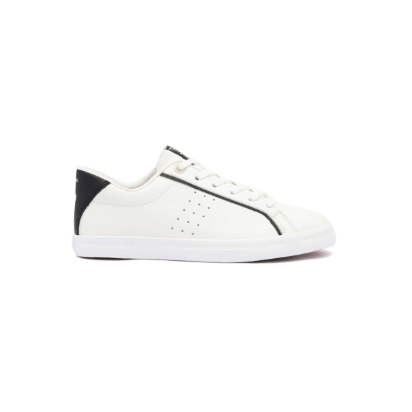 Tenis Colcci Basic Leather Branco Preto Branco/Preto