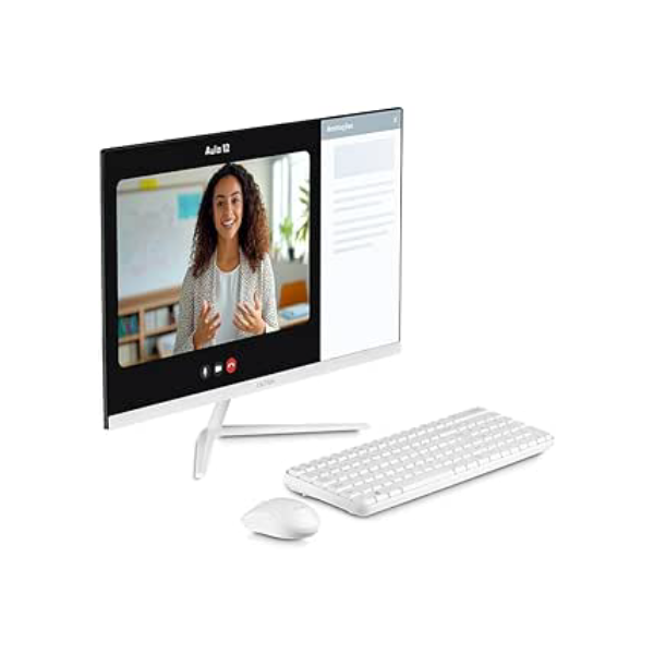 All in One, Windows 11 Home, Intel Celeron 4GB 120GB SSD, Tela 23,8''FHD + Microsoft 365 Personal + 1TB na Nuvem Branco Ultra - UB981EX
