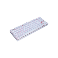 Teclado Mecânico Gamer Redragon Kumara, Anti-Ghosting, LED Vermelho, Switch Outemu Blue, ABNT2, Branco - K552W-2 (PT-BLUE)