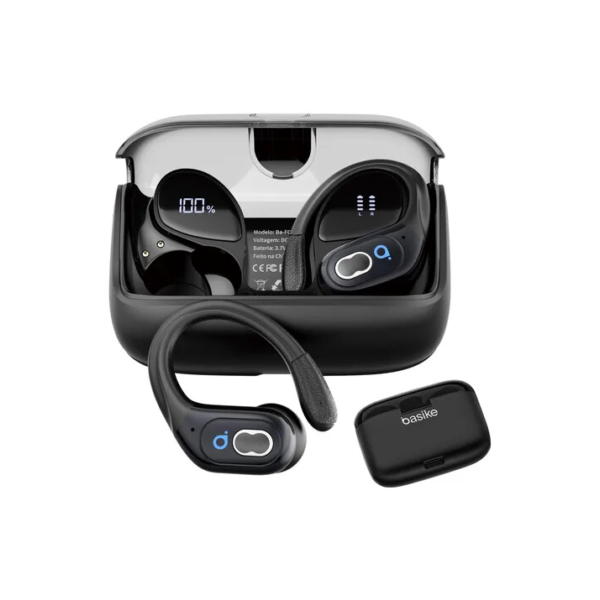 Fone De Ouvido Bluetooth Corrida Gancho Prova D'água Com Gan