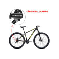 Bicicleta Aro 29 Aço Suspensão Avance Tras. Shimano 24v Quadro 17 Freio Disco (NV)