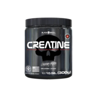 Suplemento Em Pó Creatina 300g Pura Black Skull Sem Sabor Potencialize Sua Força E Recuperacao Muscular