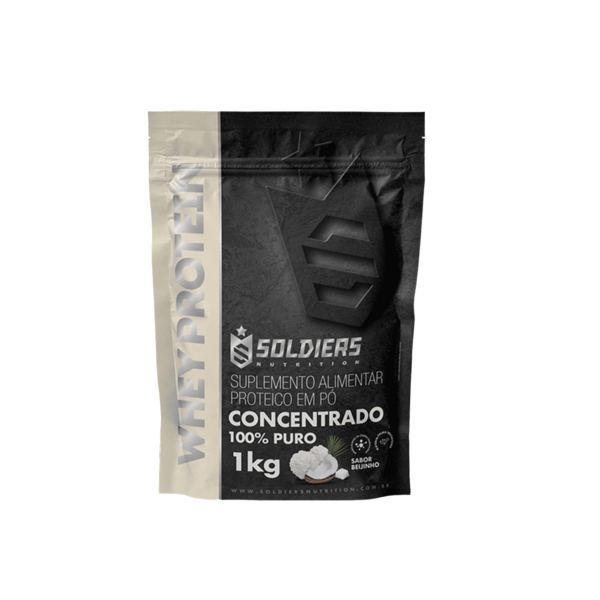 Whey Protein Concentrado 1kg - 100% Importado - Soldiers Nutrition