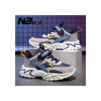 Children's leather shoes girls' sports shoes fashionable boys' comfortable sports shoes, casual and breathable