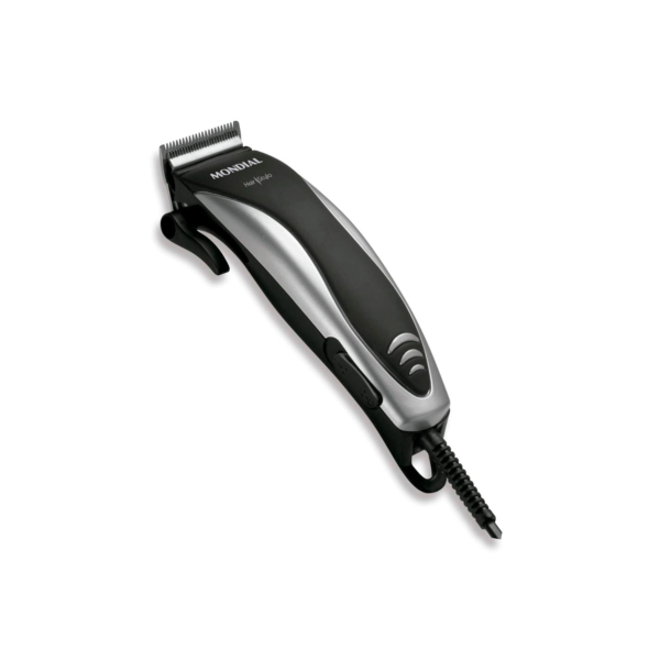 Máquina de Cortar Cabelo Mondial Hair Stylo CR-02 4 com Pentes - Prata/Preta - 110V