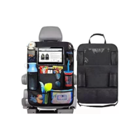 Organizador de Carro Porta Trecos para Banco Traseiro, 10 Bolsos Poliéster Resistente, Grande Capacidade, Ideal para Viagens, Pais e Motoristas de Aplicativo