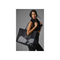 Alo Bolsa Tote Feminina Transparente XL Grande Ombro Único Academia Praia Viagem Secagem Rápida