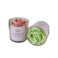 Vela Aromática Artesanal Perfumada Rosa Colombiana 150gr
