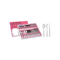 Faqueiro Aço Inox com Faca para Churrasco com 36 Peças Tramontina Laguna Prata