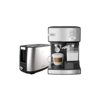 Kit Inox Cafeteira Espresso Nova Primalatte e Torradeira Oster - 127V