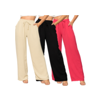 Calça Pantalona Duna Com Bolso
